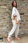 Mimi Pillow Cotton Batwing Blouse Calico
